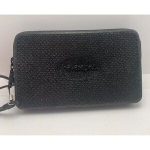 Havaianas Black Glitter Wallet With Wrist Strap